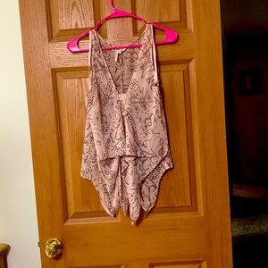 BCBGeneration sheer sleeveless blouse